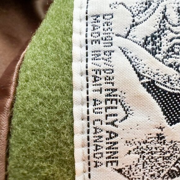 Lace by Nelly Anne Green Wool Faux Fur Fitted Waist A line Coat XXL - Picture 12 of 12